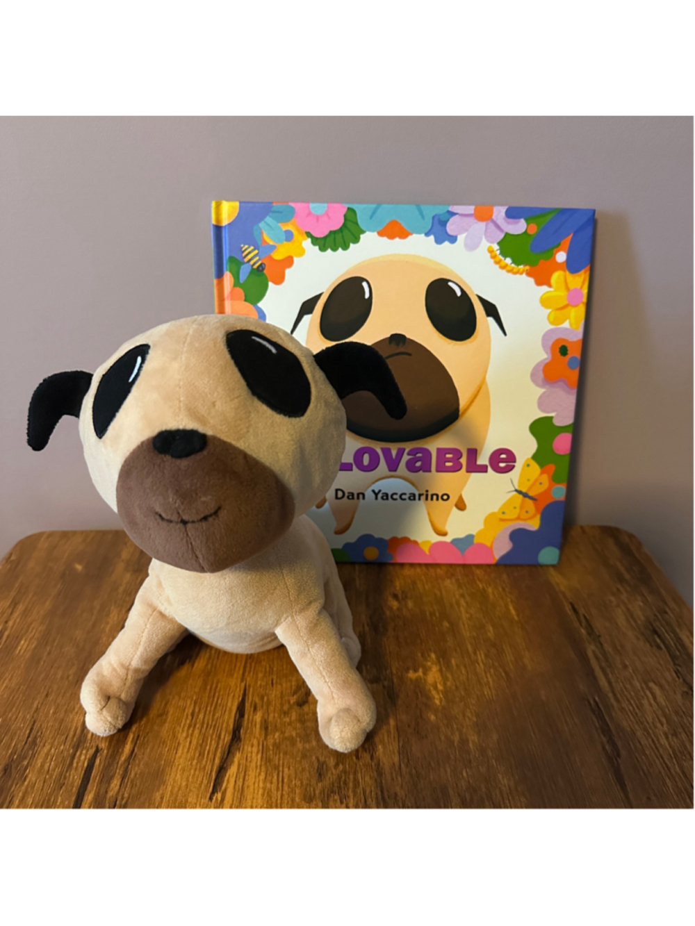 MerryMakers Unlovable Pug Plush & Book Dan Yaccarino 2014 Set